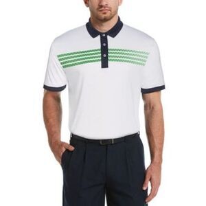 HYBRID APPAREL Mens White Classic Fit Performance Stretch Polo XL